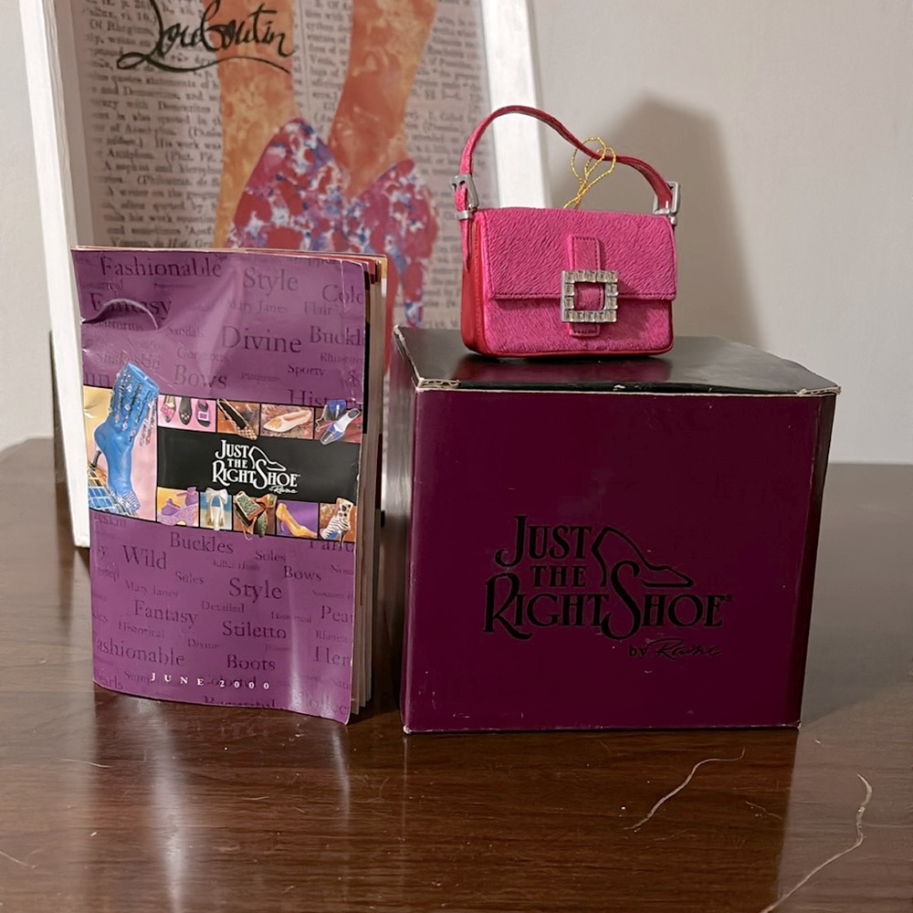 JUST the right shoe Vintage 2000 by Raine | Sparkle matching purse #25331
